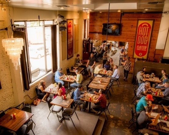 Interior shot of the Frank restaurant